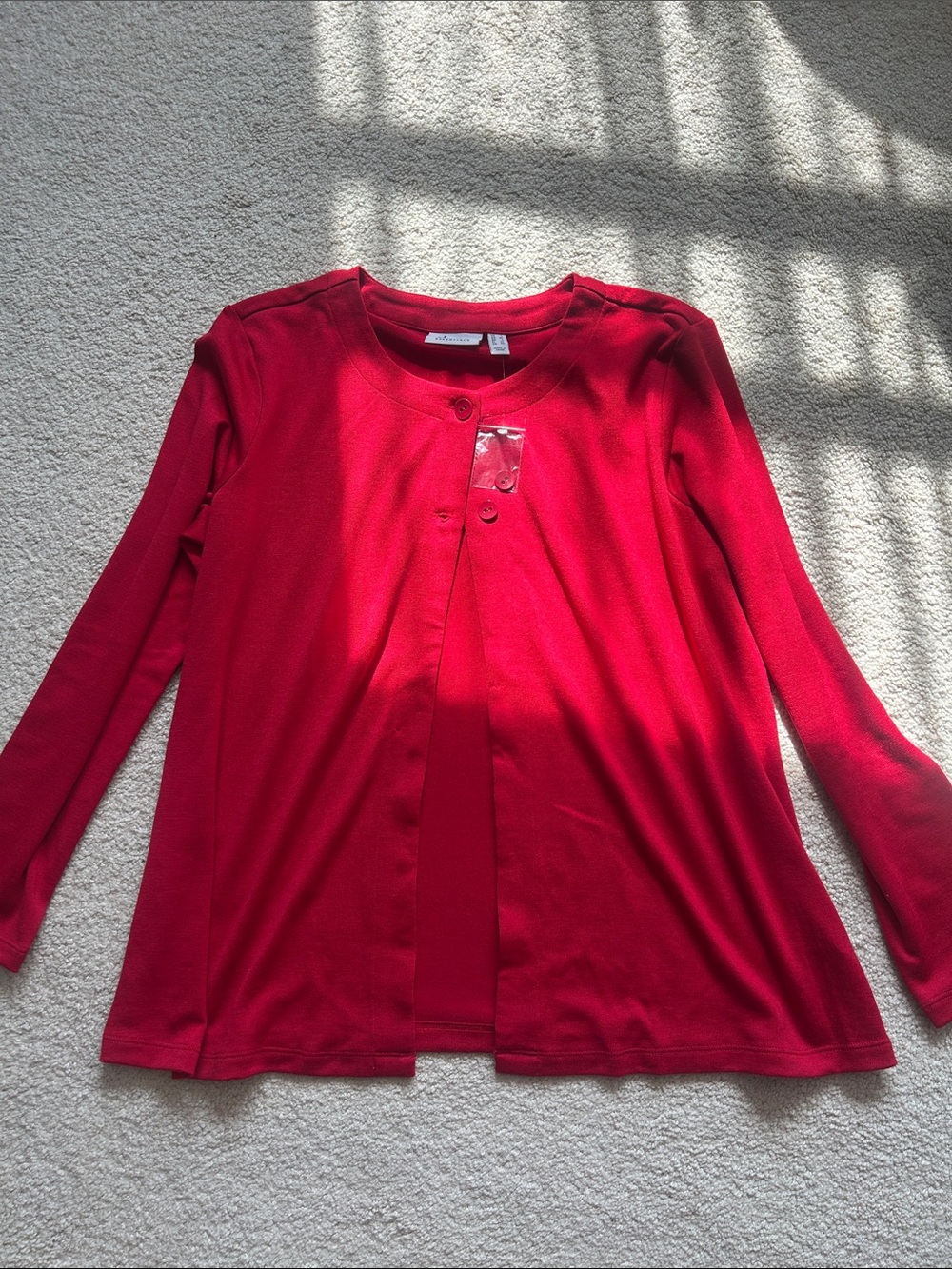 Denim and Company Two Button Cardigan